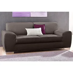 2-Sitzer DOMO COLLECTION "Ricardo kubisch, modern und elegant, bequemes Sofa", grau, B:204cm H:81cm T:95cm, Sofas