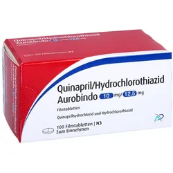 QUINAPRIL/HCT Aurobindo 10/12,5 mg Filmtabletten 100 St