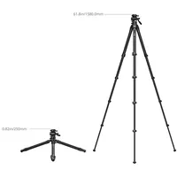 SmallRig 5028 Portable Carbon Fiber Travel Tripod Kit, Reisestativ