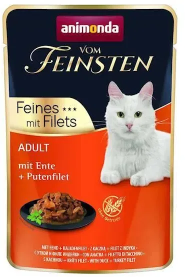 ANIMONDA Cat Vom Feinsten Adult Ente + Putenfilet 85g Beutel (Rabatt für Stammkunden 3%)