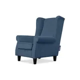 Konsimo Ohrensessel Miles 82 x 105 x 97 cm Blau