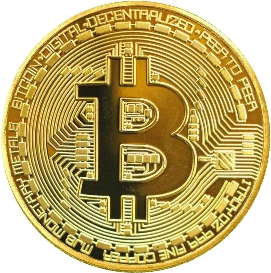 Crypto Novelty, Münzen, Bitcoin Cryptocurrency Souvenir Novelty Item Coin, Gold