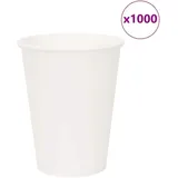 vidaXL Pappbecher 0,3 l Weiß 1000 St.