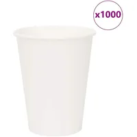 vidaXL Pappbecher 0,3 l Weiß 1000 St.