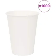 vidaXL Pappbecher 0,3 l Weiß 1000 St.