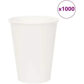 vidaXL Pappbecher 0,3 l Weiß 1000 St.