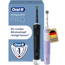Oral-B Vitality Pro Protect X Clean schwarz + 2. Handstück lila