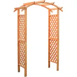 Promadino Rosenbogen Pergola Diana 132 x 70 cm Braun