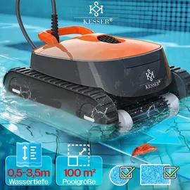 Kesser Poolroboter Boden und Wand schwarz 100 m2