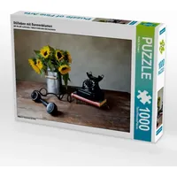 Calvendo Stillleben mit Sonnenblumen 1000 Teile Lege-Größe 64 x