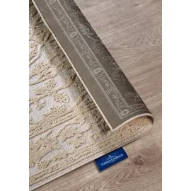 Villeroy & Boch Kurzflor Teppich Ambroise – Moderner Wohnzimmerteppich, Hoch-Tief Effekt, Modernes Muster für Wohnzimmer, Schlafzimmer, Esszimmer – Creme, 200x290cm
