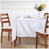 Homescapes Tischdecke aus 100% Baumwolle 138 x 138 cm,