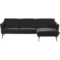 himolla Ecksofa Leder  1928 , schwarz , Maße (cm): B: 280 H: 83 T: 175.0