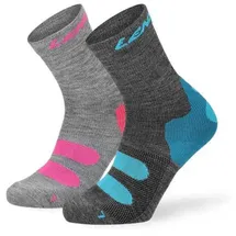 Lenz Outdoor 1.0 Half Lange Socken 2 Paare - Grey / Blue / Black / Grey - EU 42-44