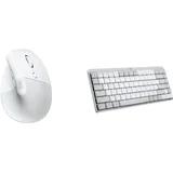 Logitech MX Mechanical Mini for Mac Tastatur + MX Master 3S for Mac kabellose Maus - beleuchtete Tasten, leisere Tactile Switches, leise Klicks, USB-C, Bluetooth. macOS, iPadOS