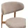 House Nordic Barhocker LEVANTO Stoff Braun/Sandgrau