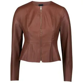 Zero Damen Blazer-Jacke in Lederoptik 38, Cappuccino - 38