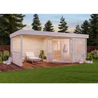 FinnTherm Gartensauna Hanna-40 Pinie 602 cm x 324 cm