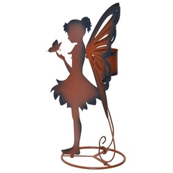 moebel-direkt-online Gartenfigur Stehende Elfe, (1 St), aus Eisen braun