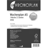 Chronoplan Wochenplan A5 Weiß 2026