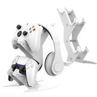 NBCP Controller Halter, Game Controller Rack Headset Ständer für Xbox Series X S/Xbox one / PS5 / PS4 / NS/PC/Headset, Aluminium Metall Headset Mount Universal Organizer für Videospiel-Zubehör