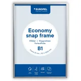 Europel Economy, B1, 25 mm, silber eloxiert aus eloxiertem Aluminium, abgerundetes Rahmenp