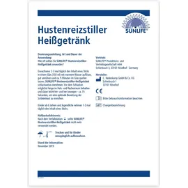 Sunlife Hustenreizstiller Heißgetränk 14 Sticks