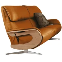 himolla Ledersofa ¦ orange ¦ Maße (cm): B: 187 H: 106 T: 92