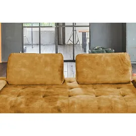 KAWOLA Schlafsofa Wiolo Velvet cognac