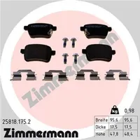 ZIMMERMANN Bremsbelagsatz, Scheibenbremse