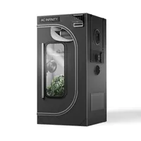 AC Infinity CLOUDLAB 422, Advance Grow Zelt 60 × 60 × 120 cm, 25 mm Stahlstangen, 2000D Mylar, laborgetestet höchste Reflexion, größtes Sichtfenster, Montageplatte für Controller, Indoor Growing