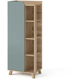 Vicco Midischrank Karen Sonoma/Blau 50 x 128 x 35 cm Blau/Grau