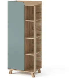 Vicco Midischrank Karen Sonoma/Blau 50 x 128 x 35 cm Blau/Grau