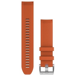 QuickFit 22-Uhrenarmbänder Dunkeloranges Silikonarmband