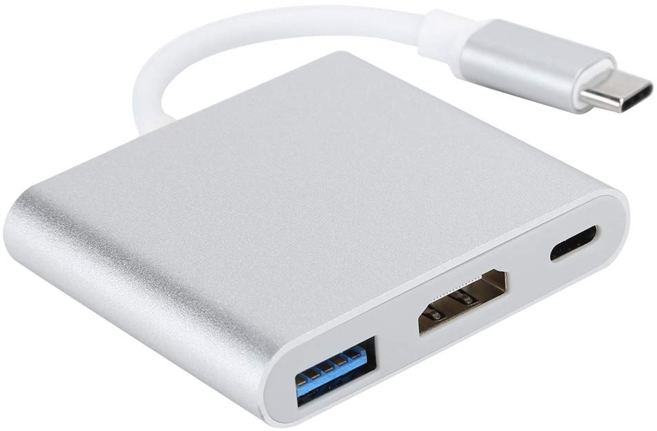 USB C Hub HDMI-Adapter, 3-in-1-Hub Typ C USB 3.1 bis USB 4 C USB 3.0 Adapter HDMI-Kabel für Maustastatur TV U Disk PC Tablet usw.