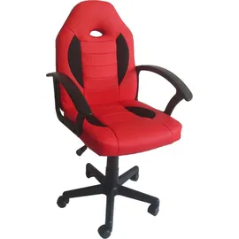 Hti-Living Junior Drehstuhl Kunstleder Rot