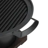 Mini-grillset Mit Integriertem Räucherofen, Rauchfreier Campinggrill Aus Aluminium Und Holz, Grillpfanne, 26 X 21 X 12,5 Cm, 800 G, 5-teilig