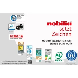 Nobilia Eckunterschrank Flash 100 x 58,3 x 87 cm Weiß