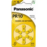 60x Panasonic Worldwide PR10 Gelb Hörgerätebatterien PR230L PR536 10x6er Blister