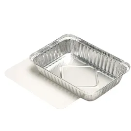 Papstar 14513, Aluschalen, Aluminium, silber, 21,4 x 15 x 4 cm