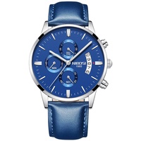 rorios Herren Uhren Analog Quarz Armbanduhren Chronograph Uhr Leuchtend Geschäft Uhren Lederband mit Datum Kalender Mode Armbanduhr Männer