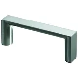 Hettich Möbelgriff, 64 mm, 72,5 x 12 x 26,5 mm, Zinkdruckguss, Edelstahl Optik