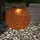 GLOBO Solarleuchte Metall 18x52,5 cm 1x LED warmweiß braun