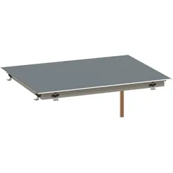 Kontakt-Kühlplatte "Glasgow", glatte Ausführung  670x42x530mm (BxHxT)  f. Zentralkühlung