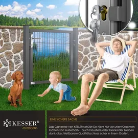Kesser Gartentor Premium 80 x 106 cm Anthrazit