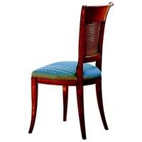 JVmoebel Esszimmerstuhl Echtes Holz Stuhl Leder Stühle Esszimmer Lehnstuhl Italienische Möbel braun