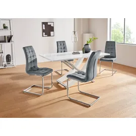 INOSIGN Essgruppe »Kaleo/Lola« (5-tlg)( grau