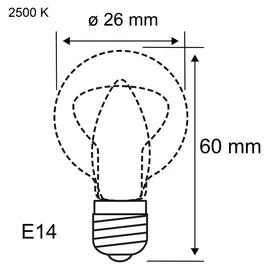 Paulmann Backofenlampe 300° E14 40W 2500K dimmbar Klar