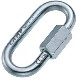 Karabiner Oval Quick Link silber 12 MM