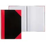 IDENA Kladde kariert 96 Blatt 70g/m2 schwarz/rot DIN A4